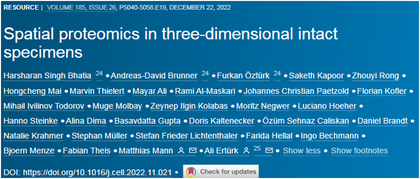 Cell：新型空間組學技術DISCO-MS能夠在疾病的早期階段進行研究